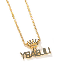 Load image into Gallery viewer, CROWN NAME NECKLACE